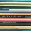 Stripes - Birthday Horizontal Card