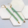 Wisteria Emerald Green Earrings