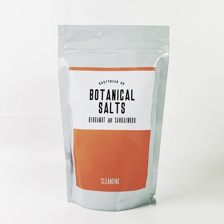 Botanical Bath Salts - Cleansing - Bergamot & Sandalwood (500g)