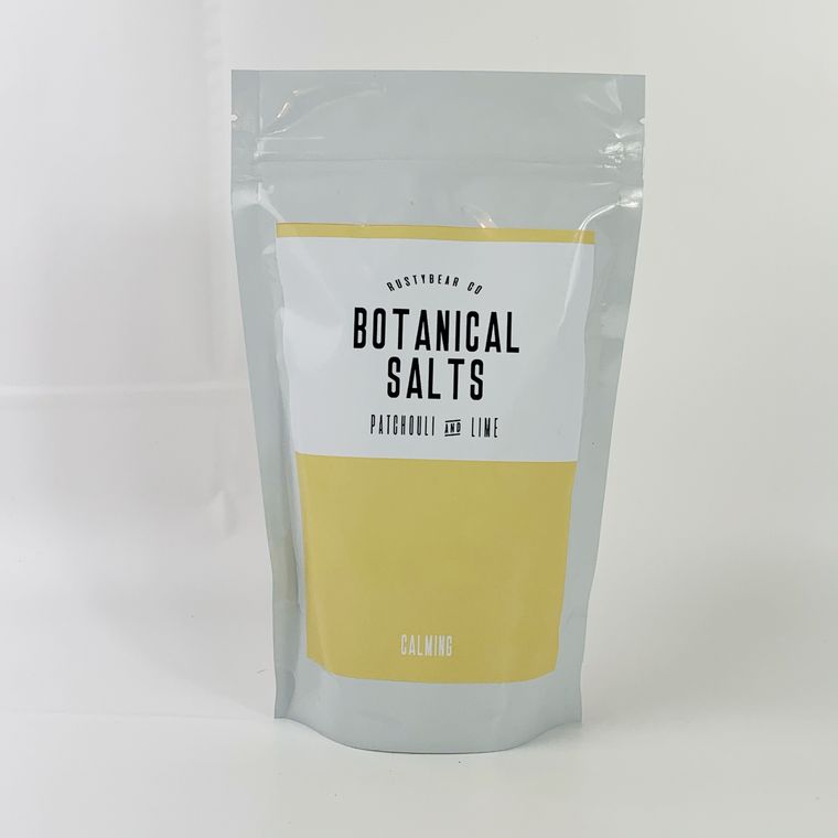 Botanical Bath Salts - Calming - Patchouli & Lime (500g)